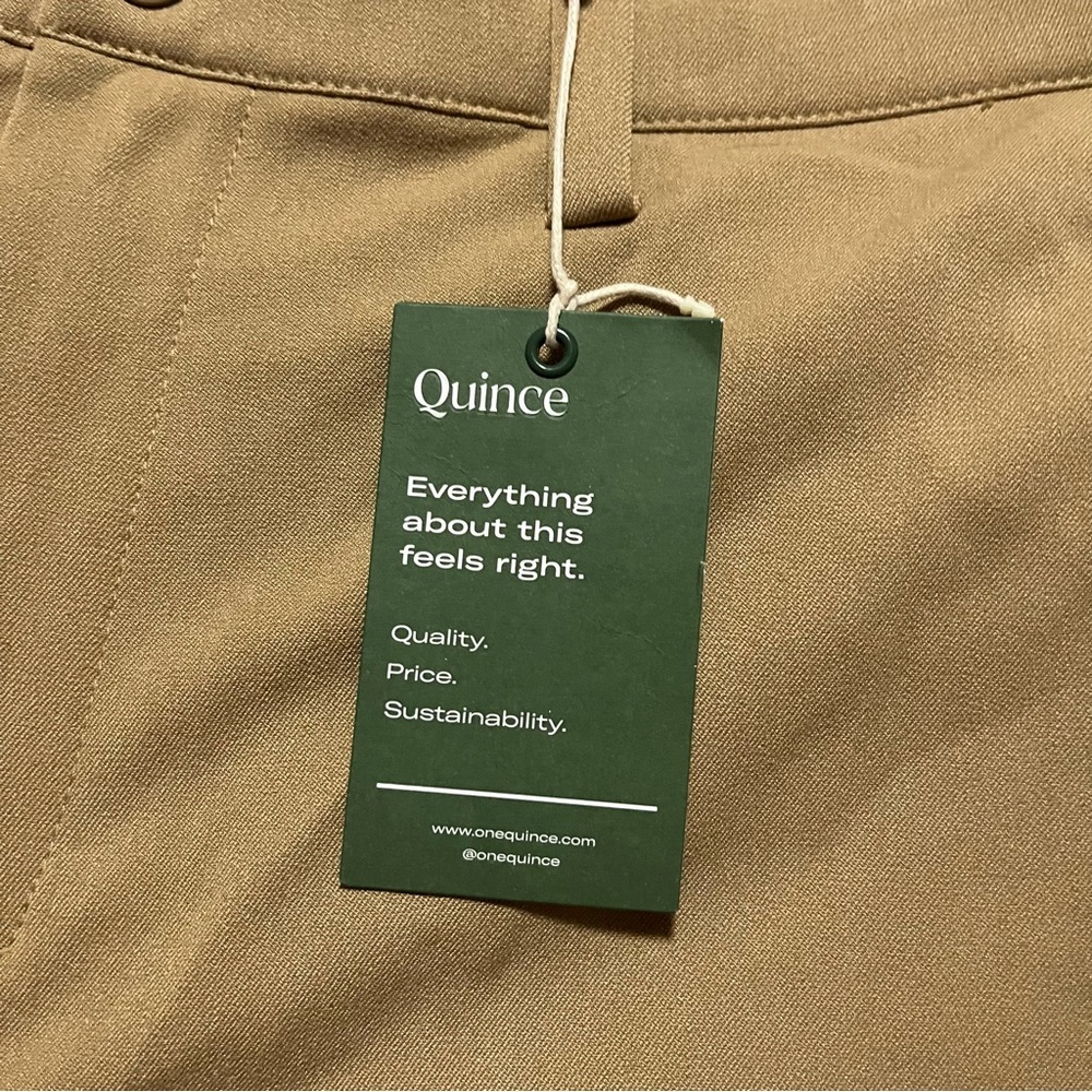 NWT Quince ProTech Golf Pants Men's Khaki Chinos Size 34x30 Athletic - Picture 4 of 7